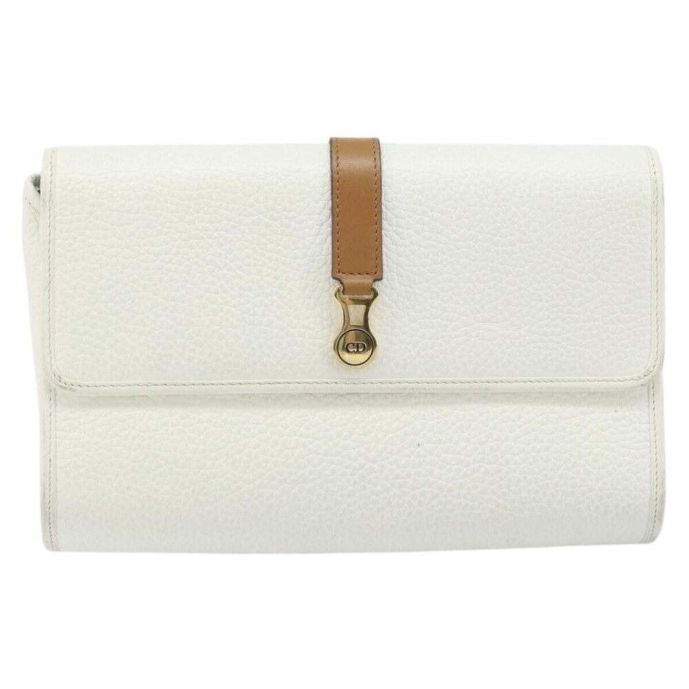 Christian Dior Vintage CD Logo Leather